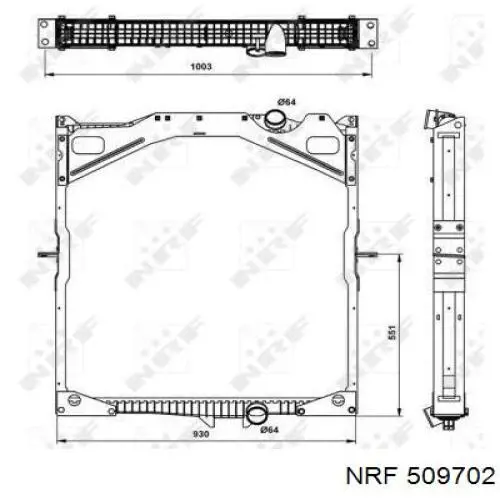 CR1556000P Mahle Original радиатор