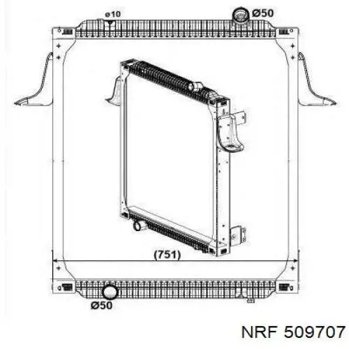 509707 NRF Радиатор основной
