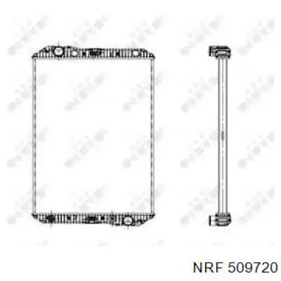 Купить 509720 NRF Радиатор водяной