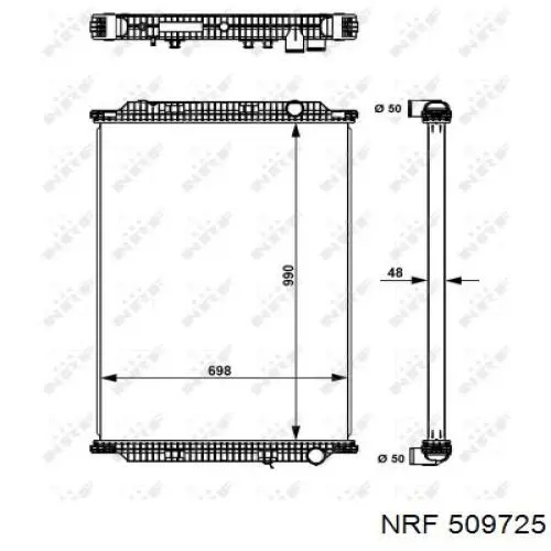 509725 NRF радиатор