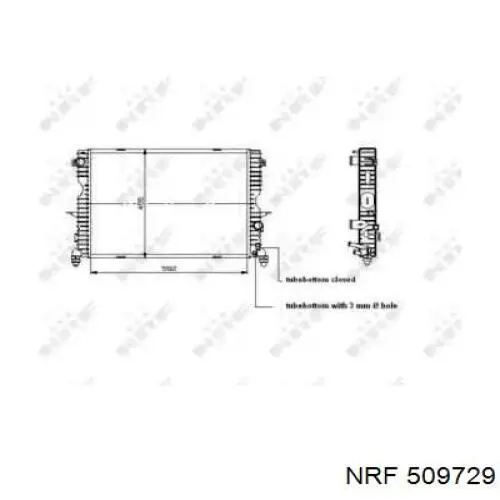 509729 NRF радиатор