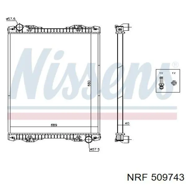 509743 NRF Радиатор основной