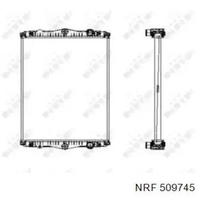 Радиатор охлаждения NRF 509745