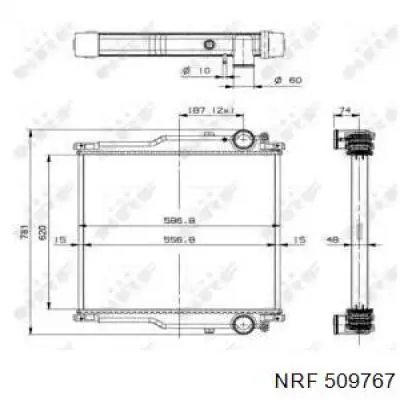 Радиатор охлаждения двигателя NRF 53343 цена, от 402.43 USD