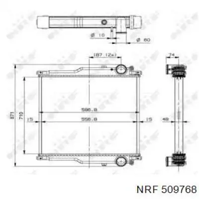 Радиатор 509768 NRF