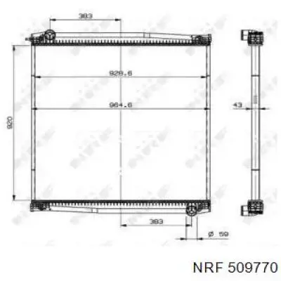 Радиатор охлаждения NRF 509770