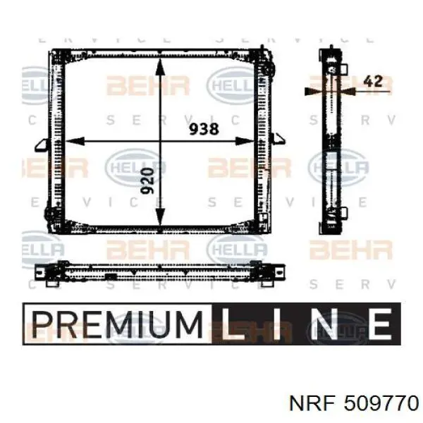 509770 NRF Радиатор основной