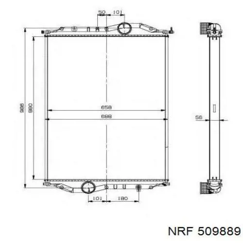 519889 NRF радиатор