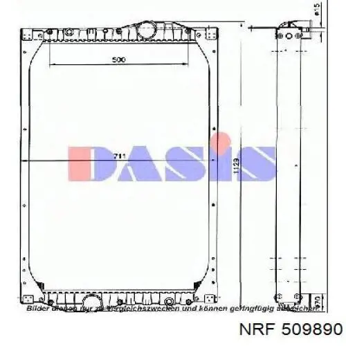 Радиатор охлаждения двигателя NRF 509890 цена, от 443.56 USD