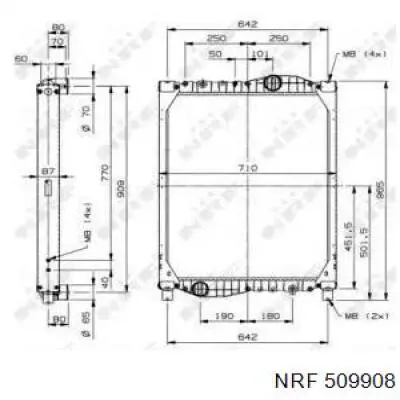 Радиатор охлаждения NRF 509908