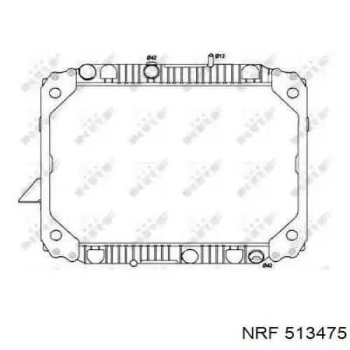 Радиатор 513475 NRF