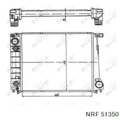 51350 NRF радиатор