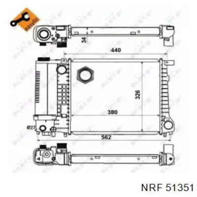 51351 NRF радиатор