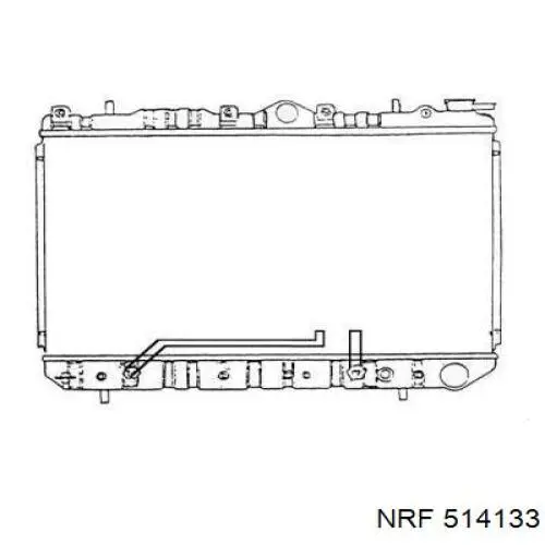 Радиатор 514133 NRF