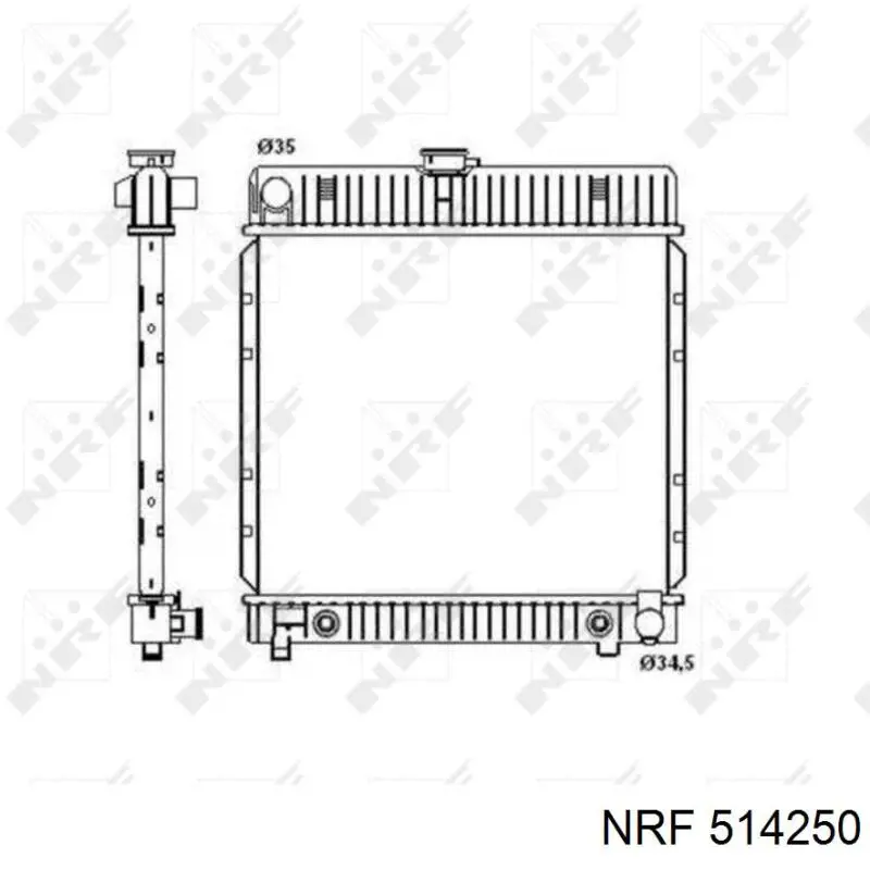 Радиатор 24250 NRF