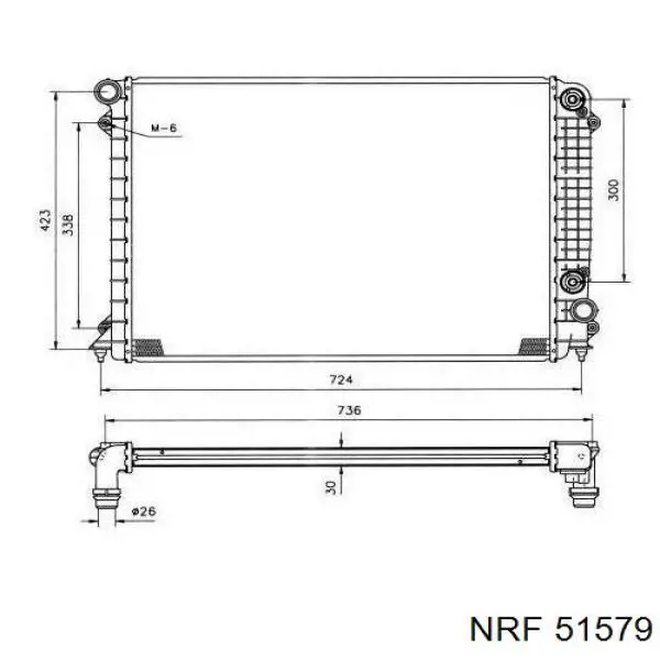51579 NRF радиатор
