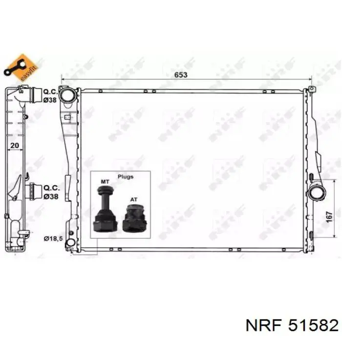 51582 NRF радиатор