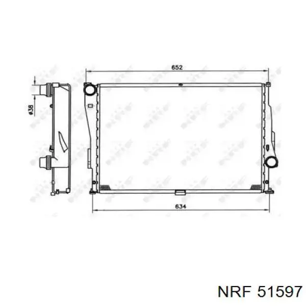 51597 NRF радиатор