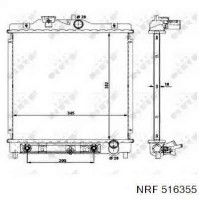 516355 NRF радиатор