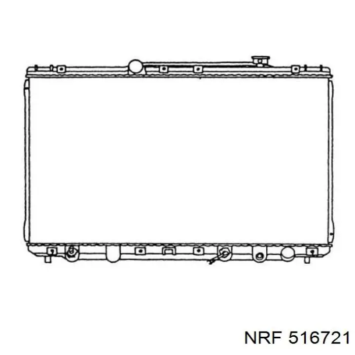 Радиатор 516721 NRF