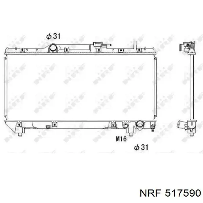 517590 NRF радиатор