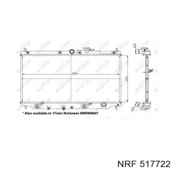 517722 NRF радиатор