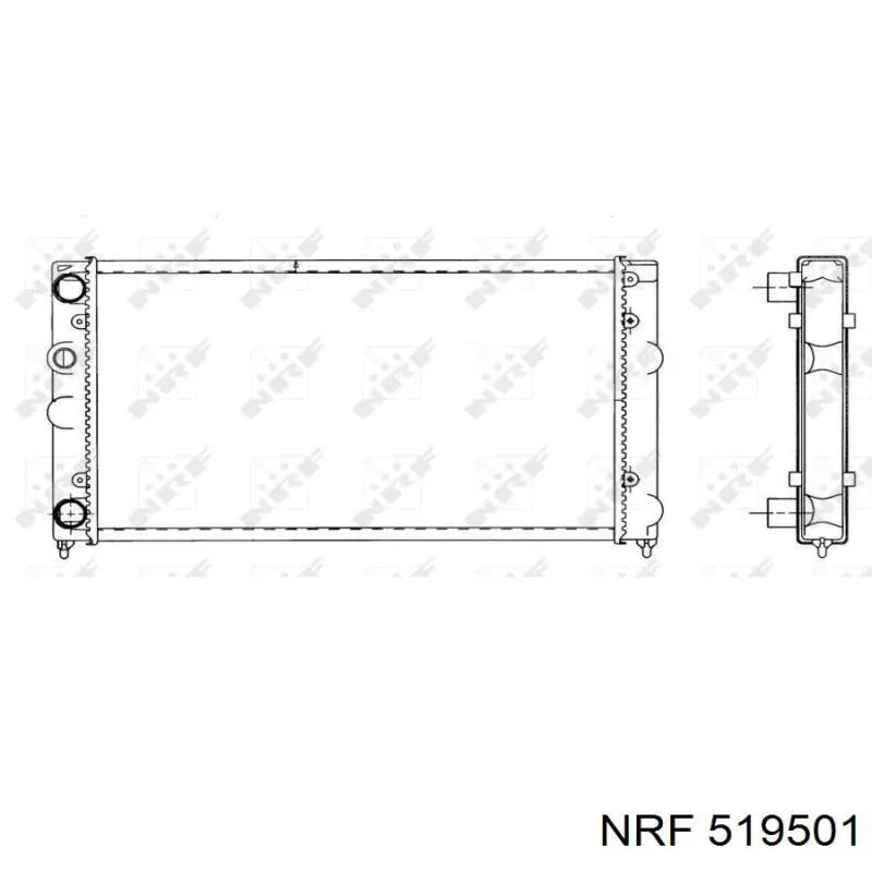 519501 NRF радиатор