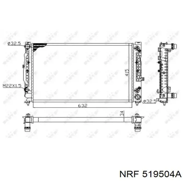 519504A NRF радиатор
