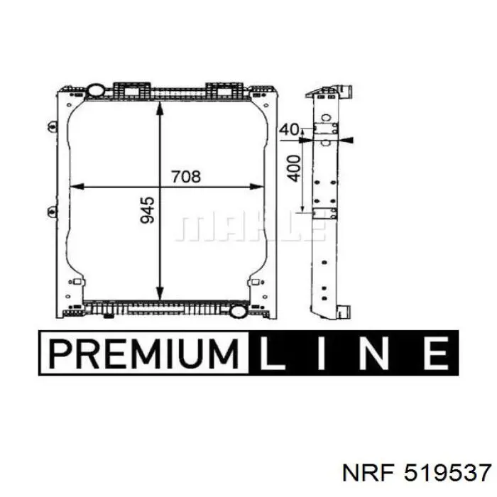 519537 NRF Радиатор основной