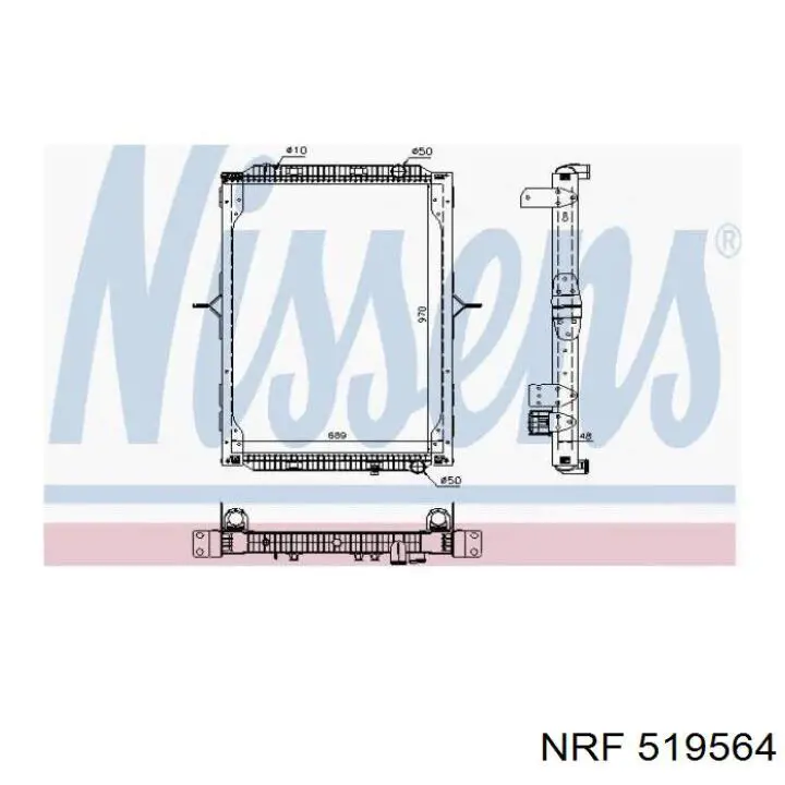 519564 NRF Радиатор основной