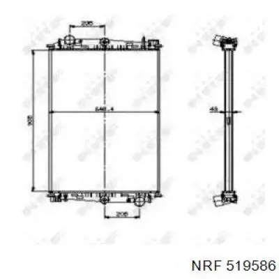 Радиатор охлаждения NRF 519586