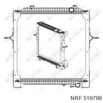 Радиатор 519798 NRF