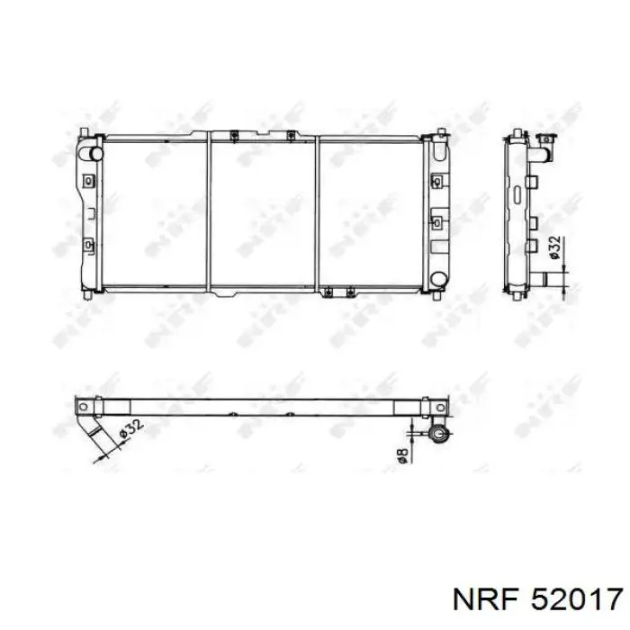 52017 NRF радиатор