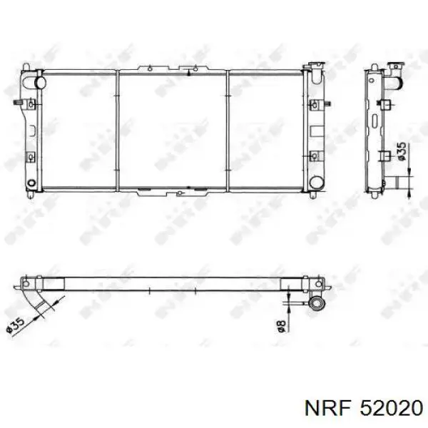 52020 NRF радиатор