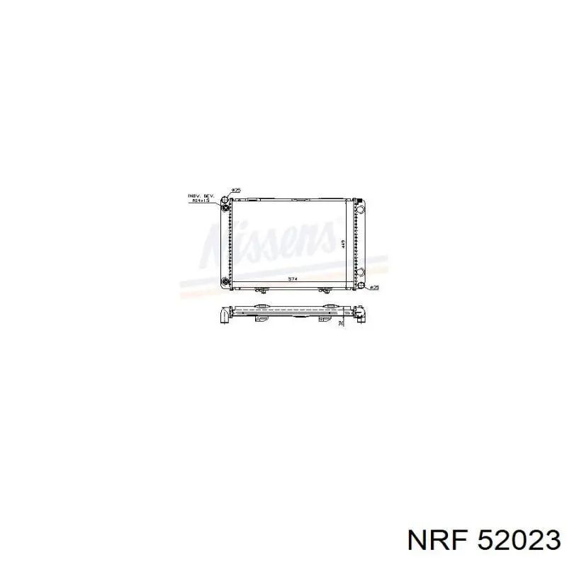 52023 NRF радиатор