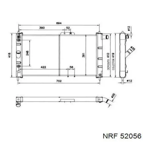 52056 NRF радиатор