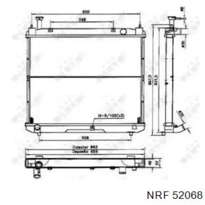 52068 NRF радиатор