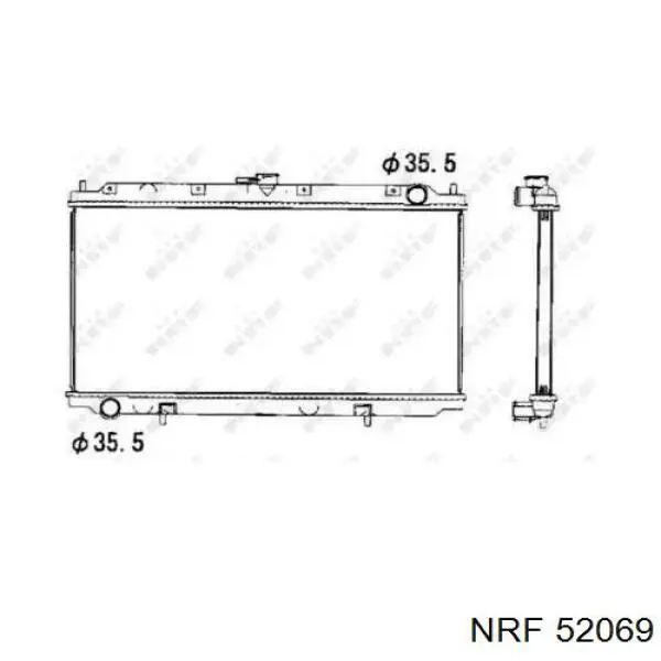 Купить 52069 NRF Радиатор водяной