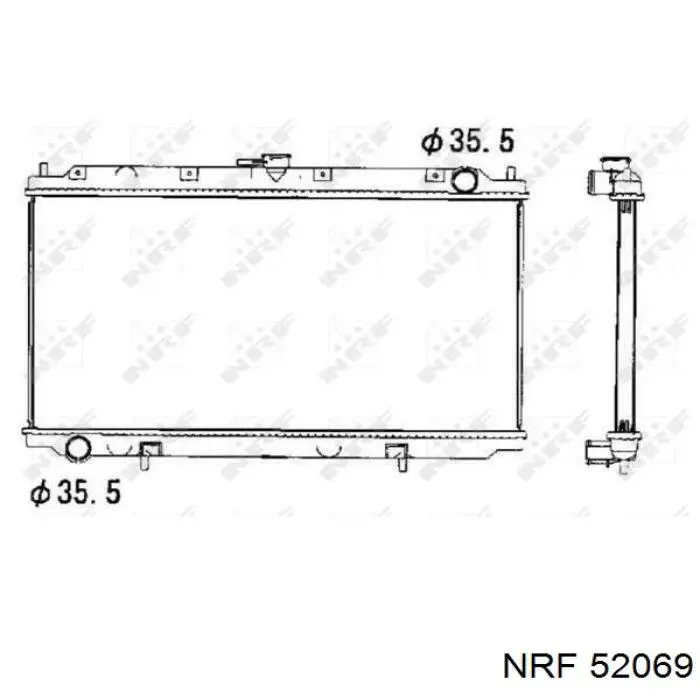 Радиатор охлаждения NRF 52069