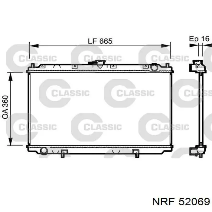 52069 NRF Радиатор основной