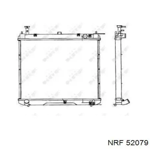 Радиатор 52079 NRF