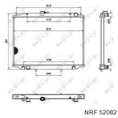 52082 NRF Радиатор основной