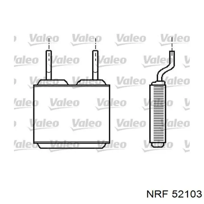 Радиатор печки 52103 NRF