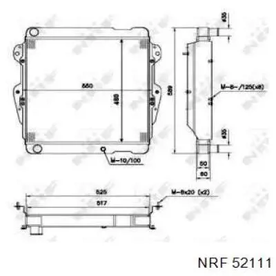 Купить 52111 NRF Радиатор водяной