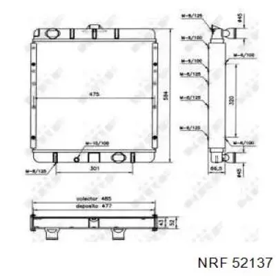 Радиатор охлаждения NRF 52137