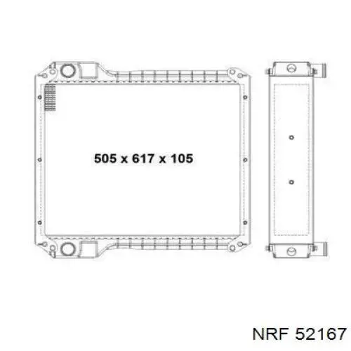 52167 NRF Радиатор основной