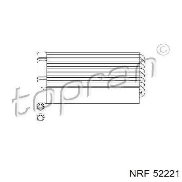 Радиатор печки (отопителя) NRF 52221 цена, от 25.07 USD