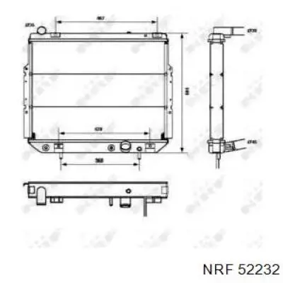 Радиатор охлаждения двигателя NRF 52232 цена, от 180.06 USD