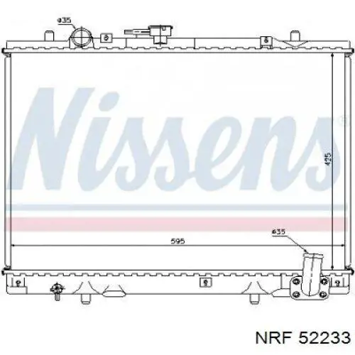 Радиатор 52233 NRF