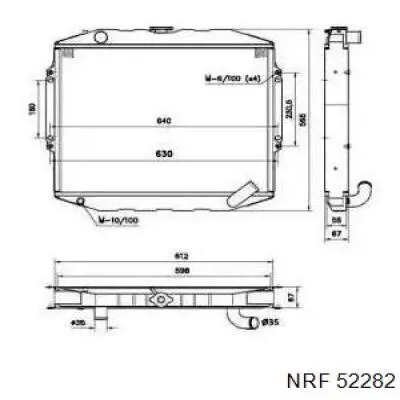 Радиатор 52282 NRF